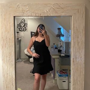 GORGEOUS black slip dress